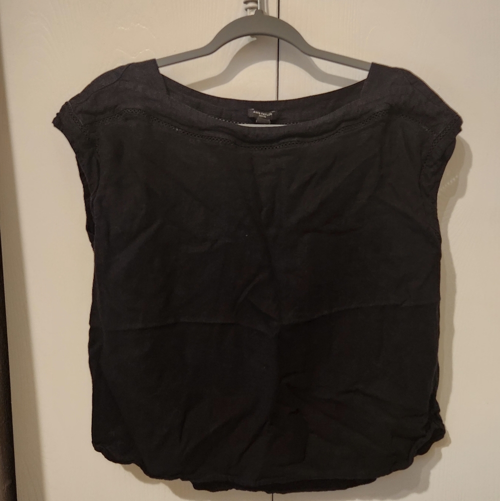 Ann Taylor black blouse